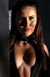 Paige Owens In a Sexy Black Bodysuit