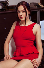 Olivia Honey Red Dress