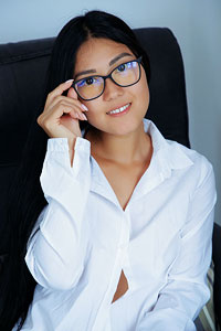 Cute Kimiko with Glasses