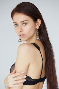 Victoria Garin Dreamy Blue-Eyed Model