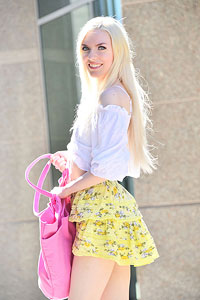 Celestina Blooms Cute Yellow Skirt