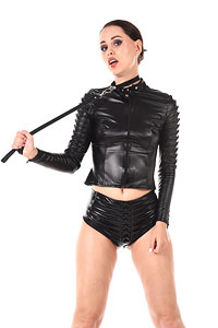 Marie Berger Dominatrix in Leather