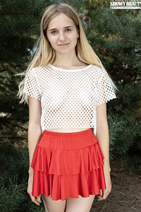 Roze in a Red Skirt